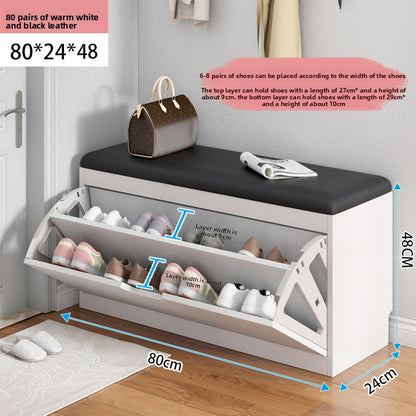 Simple tipping shoe cabinet
