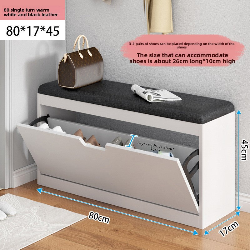 Simple tipping shoe cabinet