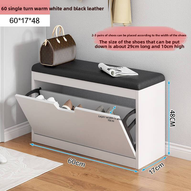 Simple tipping shoe cabinet