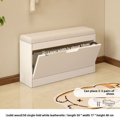 Simple tipping shoe cabinet