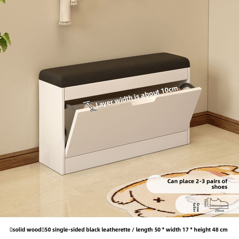 Simple tipping shoe cabinet