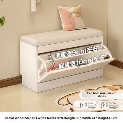 Simple tipping shoe cabinet