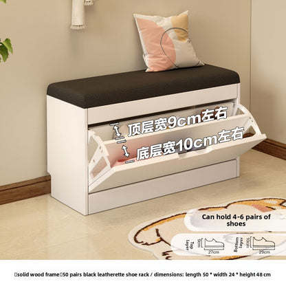 Simple tipping shoe cabinet