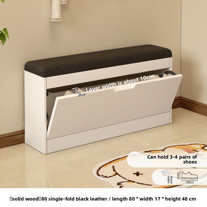 Simple tipping shoe cabinet