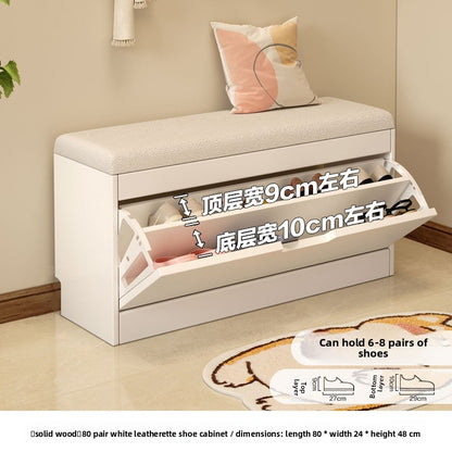 Simple tipping shoe cabinet