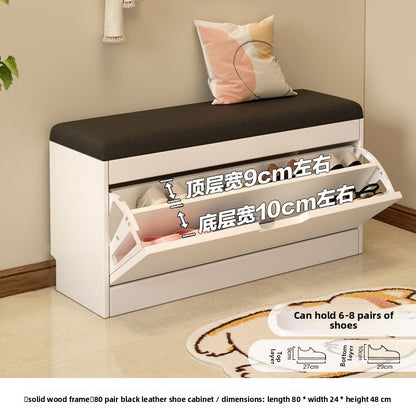 Simple tipping shoe cabinet