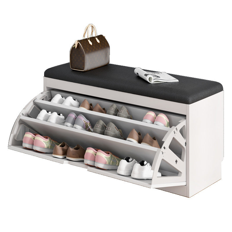 Simple tipping shoe cabinet