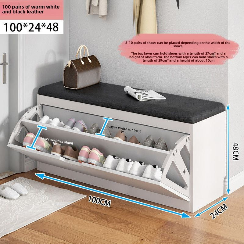 Simple tipping shoe cabinet