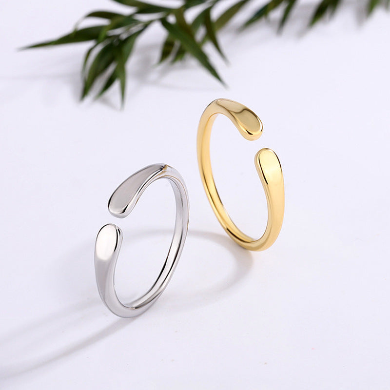 Simple water drop ring