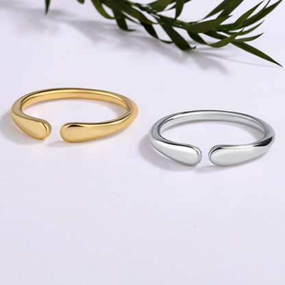 Simple water drop ring