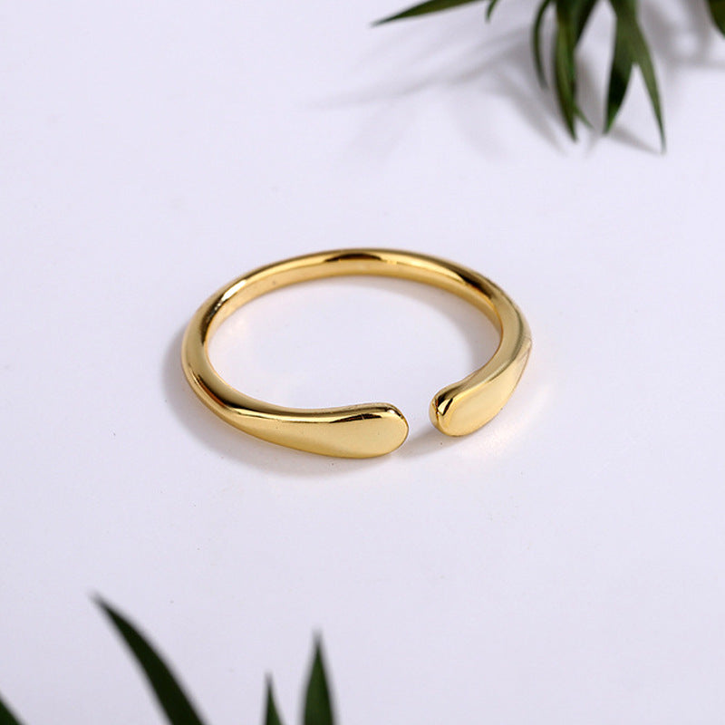 Simple water drop ring