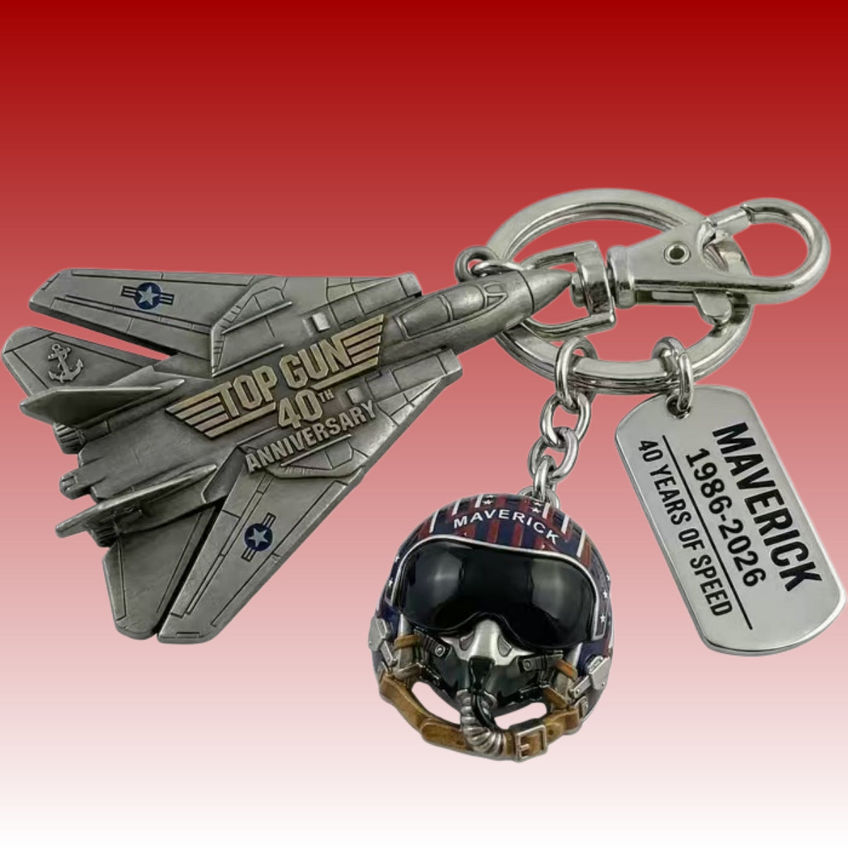 Simulated Aircraft Pilot Keychain