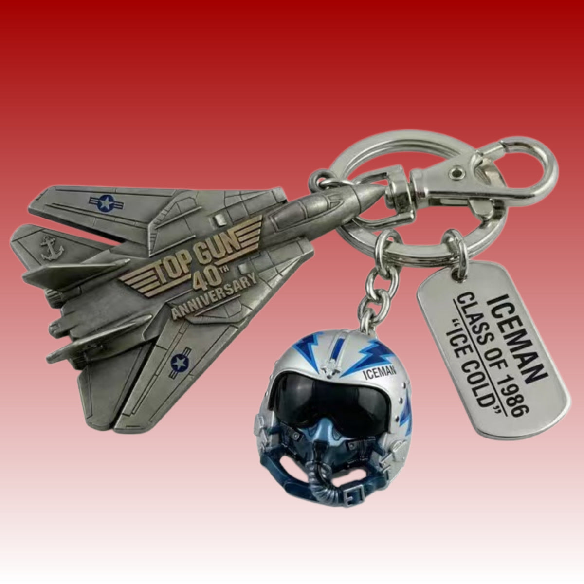 Simulated Aircraft Pilot Keychain