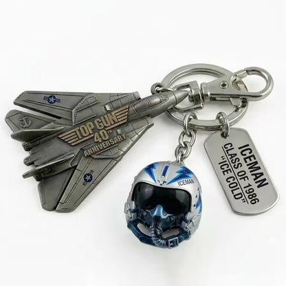 Simulated Aircraft Pilot Keychain