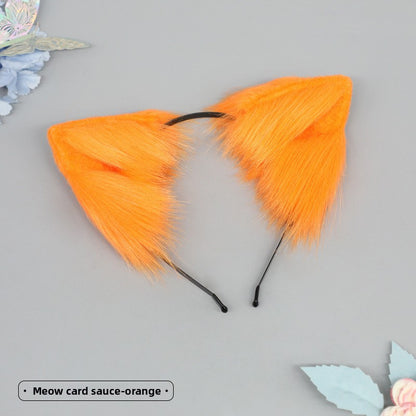 Simulated animal ear hair accessory