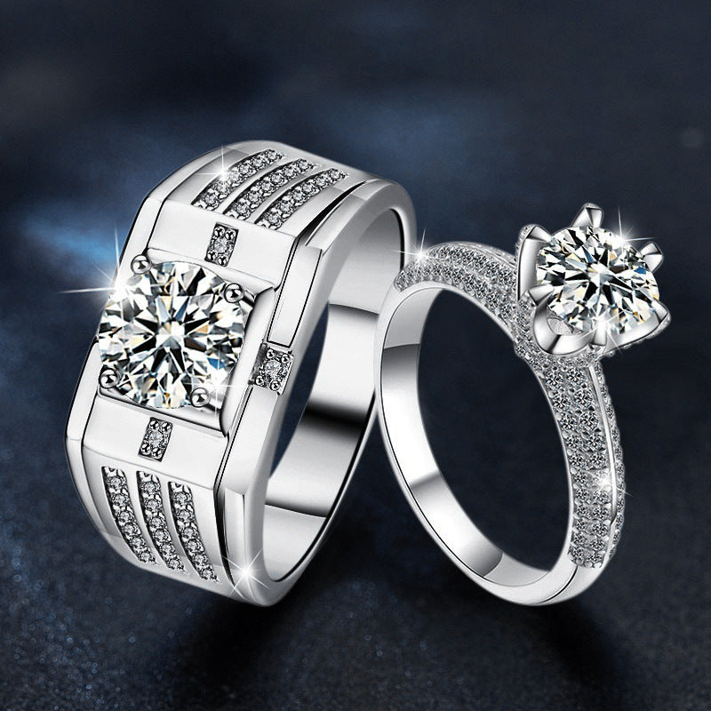 Simulated diamond ring