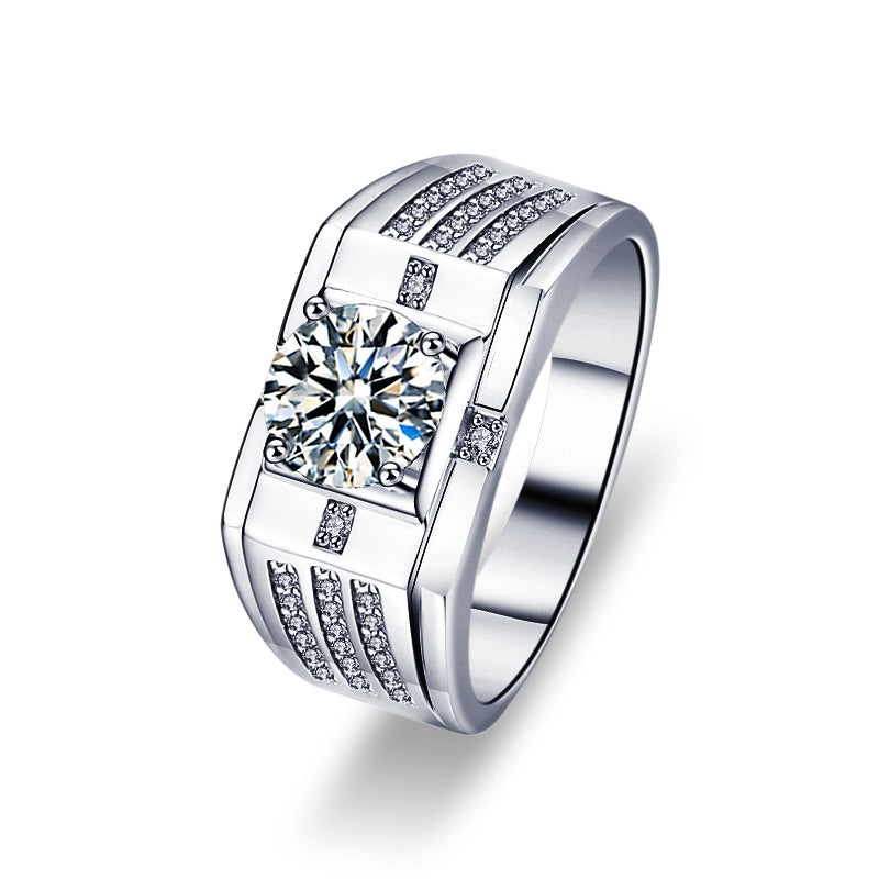 Simulated diamond ring