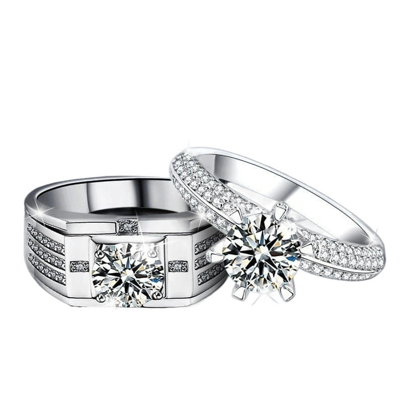 Simulated diamond ring