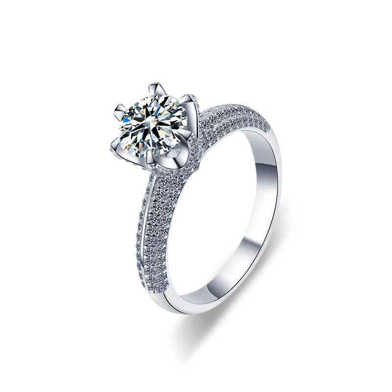 Simulated diamond ring