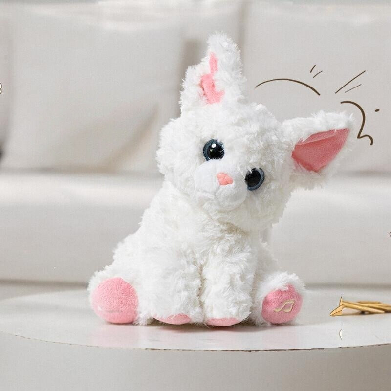 Simulated electric plush cat