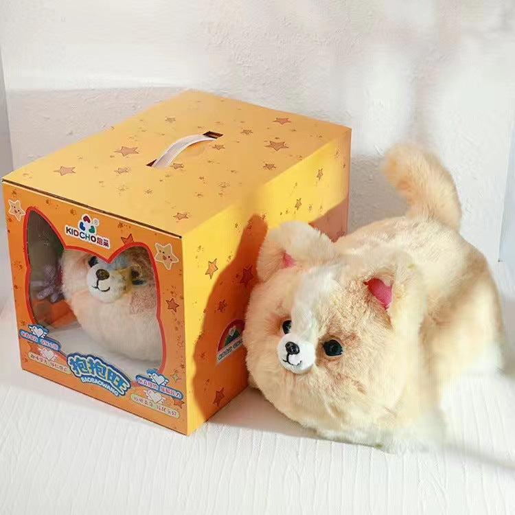 Simulated electric plush cat