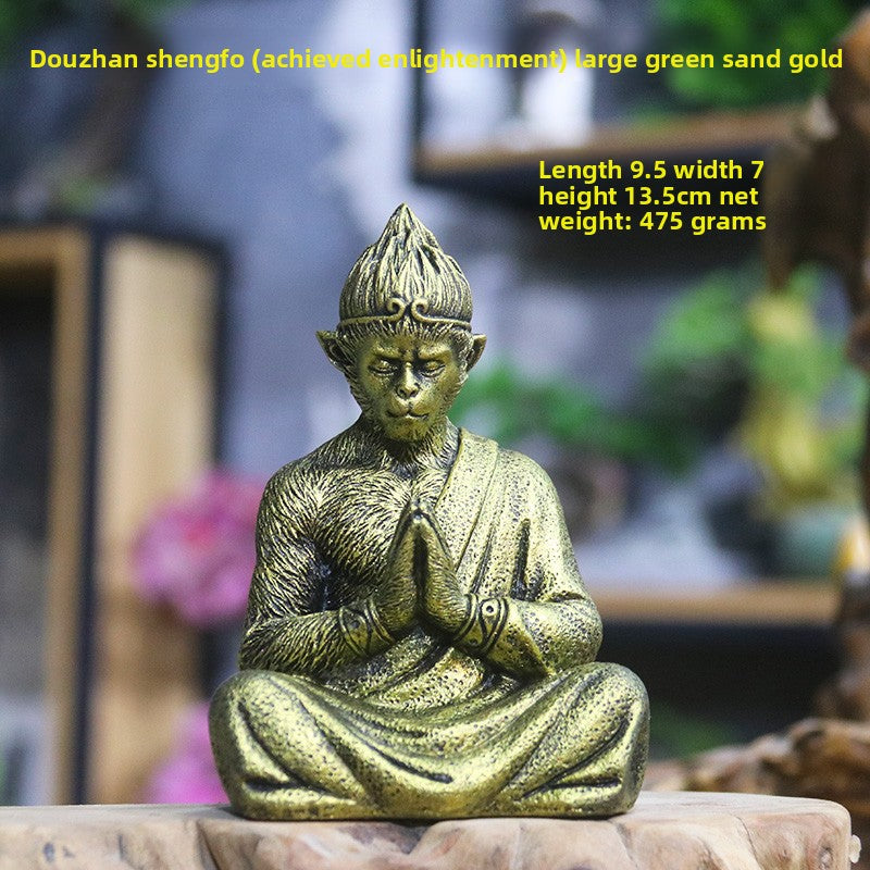 Simulated Fighting Buddha Statue, Gardening Rockery, Flower Bonsai, Micro-Landscape