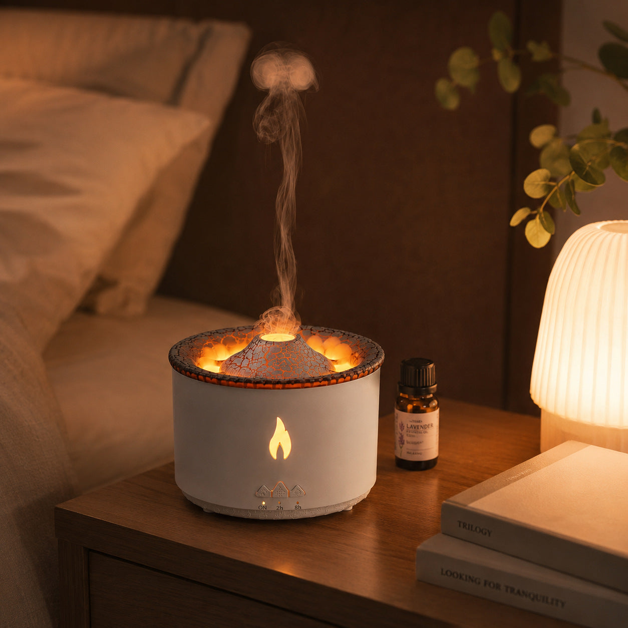 Simulated Flame Aromatherapy Diffuser