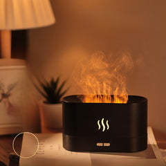 Colorful flame black