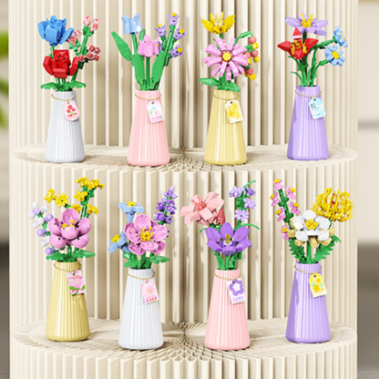 Simulated Flower Vase Building Blocks