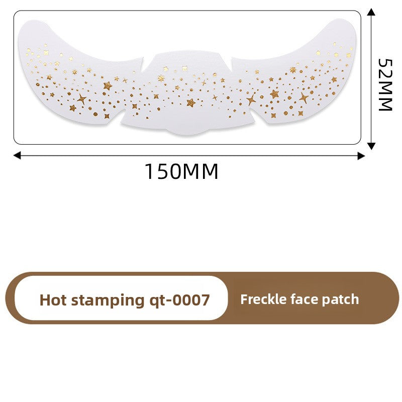 Simulated freckle stickers