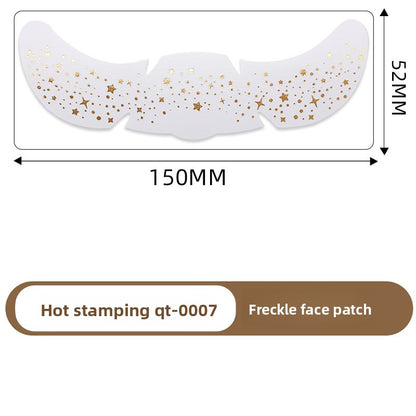 Simulated freckle stickers