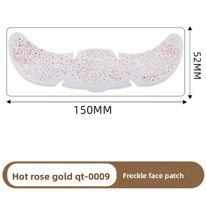Simulated freckle stickers