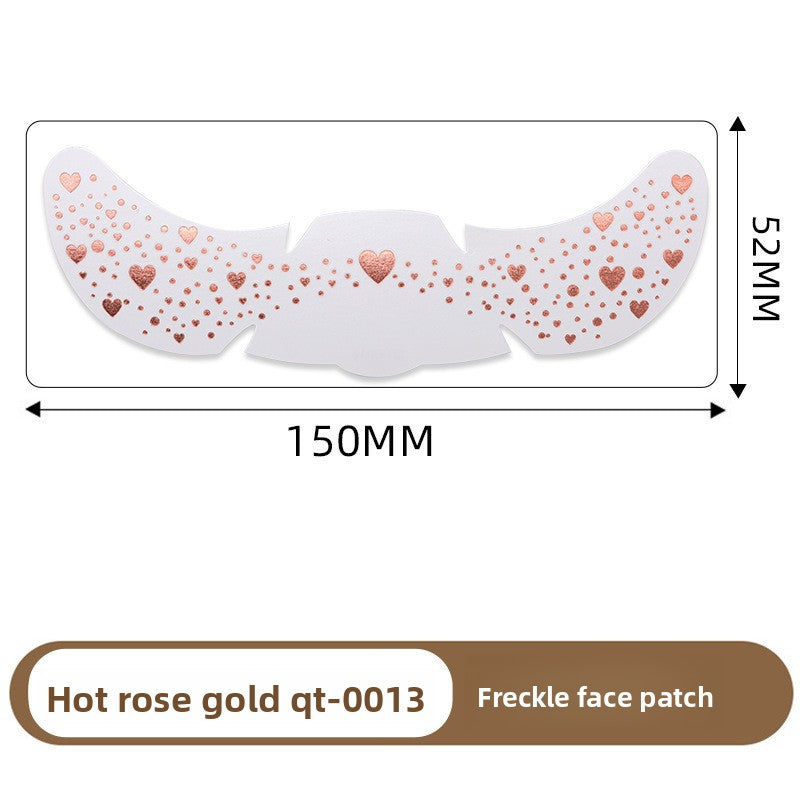 Simulated freckle stickers