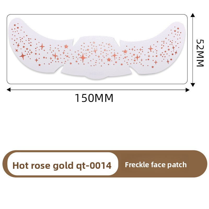 Simulated freckle stickers