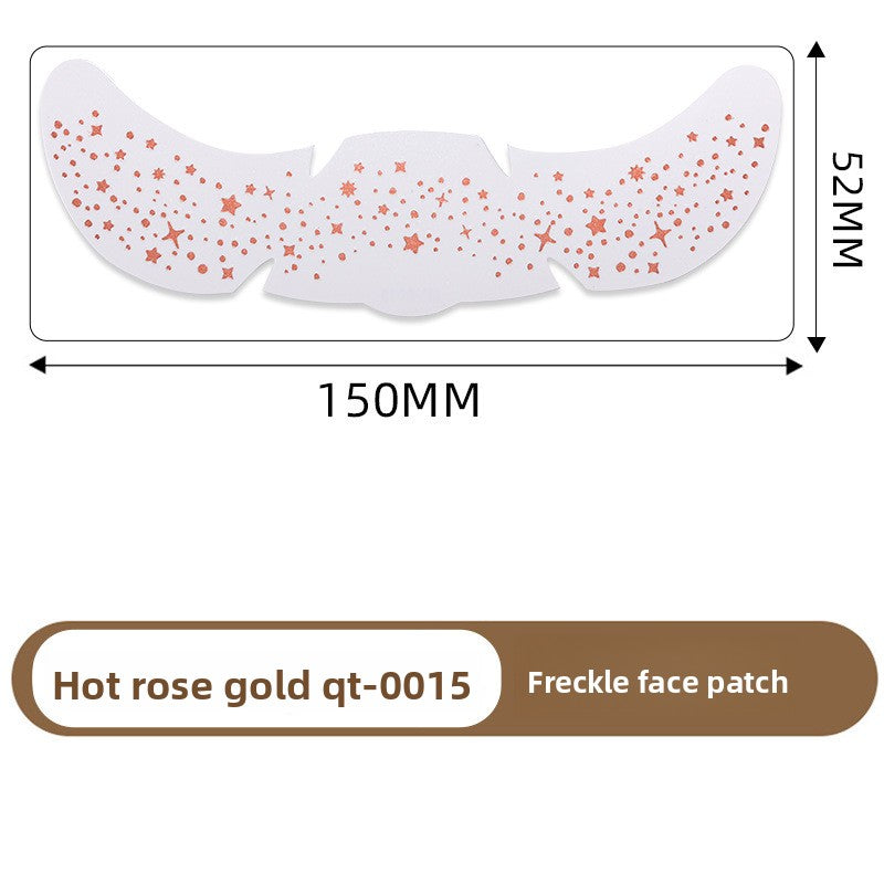 Simulated freckle stickers