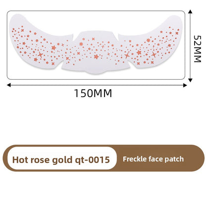 Simulated freckle stickers