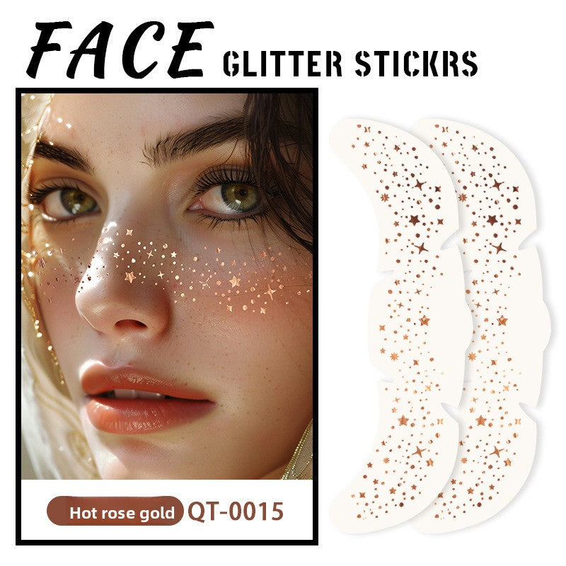 Simulated freckle stickers