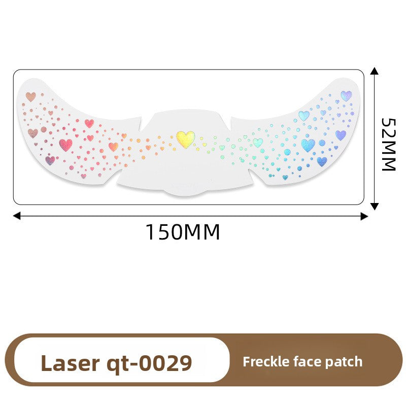 Simulated freckle stickers