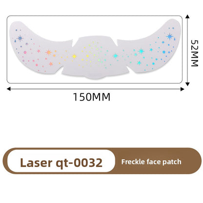 Simulated freckle stickers