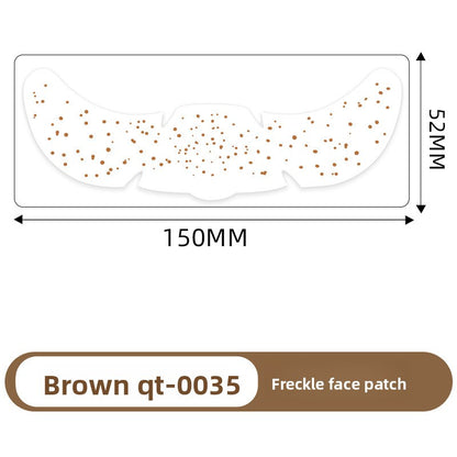 Simulated freckle stickers