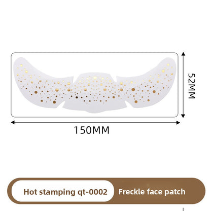 Simulated freckle stickers