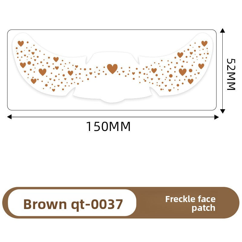 Simulated freckle stickers