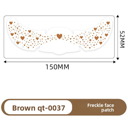 Simulated freckle stickers