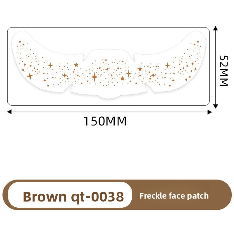 Simulated freckle stickers