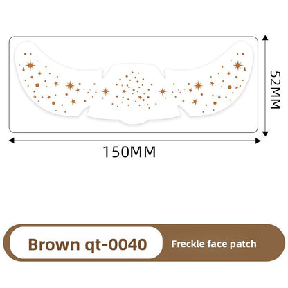 Simulated freckle stickers