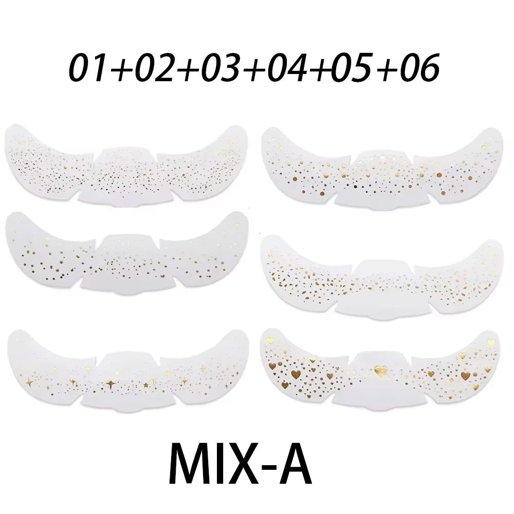Simulated freckle stickers