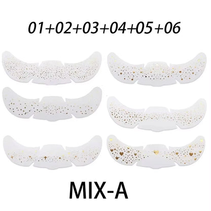 Simulated freckle stickers