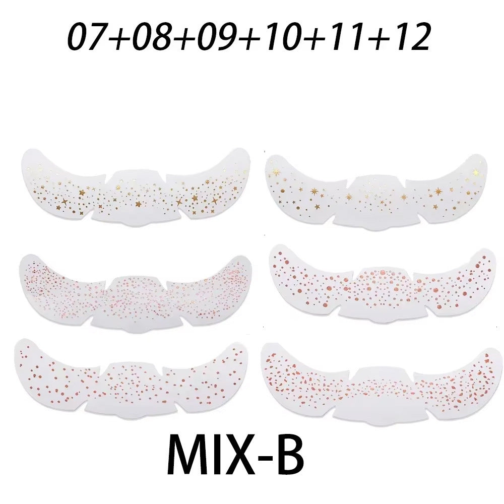 Simulated freckle stickers