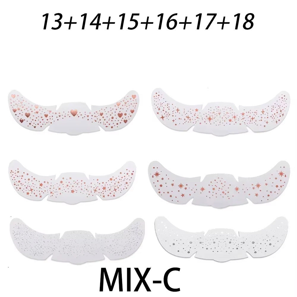 Simulated freckle stickers