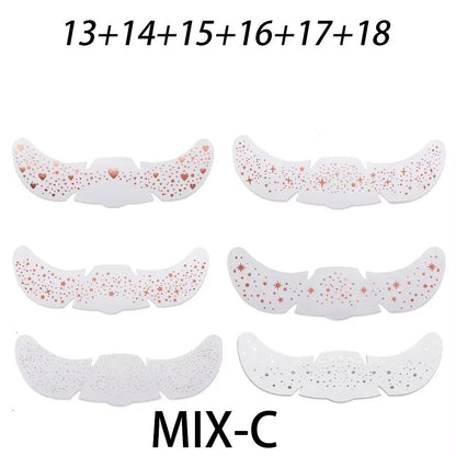 Simulated freckle stickers